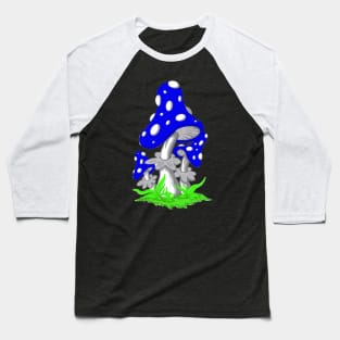 Blue Toadstool Baseball T-Shirt